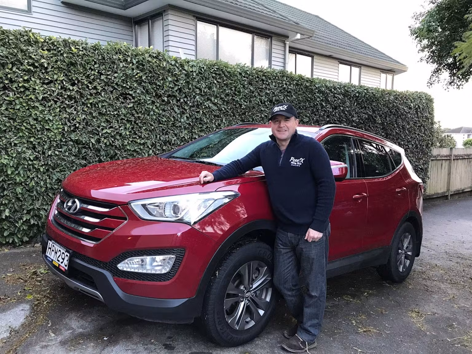 Craig Connelly of Peeex Fishing with his protected vehicle